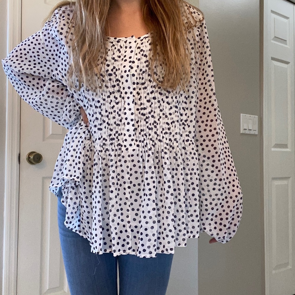 Tommy Hilfiger polka dot blouse